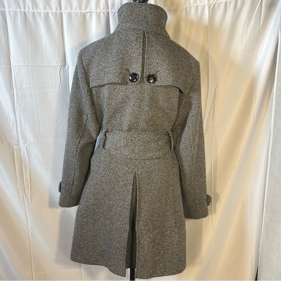 Worthington Charcoal Herringbone wool blend Blazer belted women’s - Picture 5 of 8